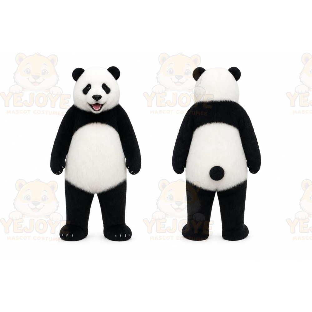 Panda Mascot Costume for Adults Custom Logo Party Character Suit