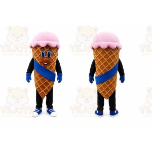 Ice Cream Mascot Costume for Adults Custom Logo Party Character Suit