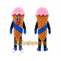 Ice Cream Mascot Costume for Adults Custom Logo Party Character Suit