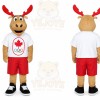 Moose Mascot Costume for Adults Custom Logo Party Character Suit