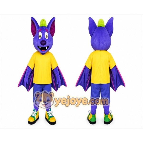 Bat Mascot Costume for Adults Custom Logo Party Character Suit