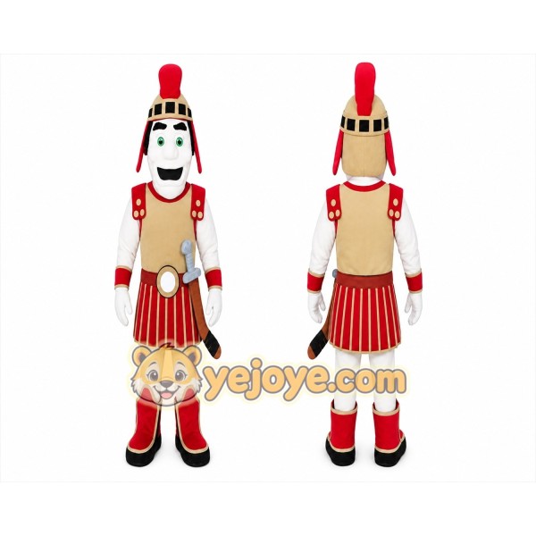 Armored Warrior Mascot Costume for Adults Custom Logo Party Character Suit