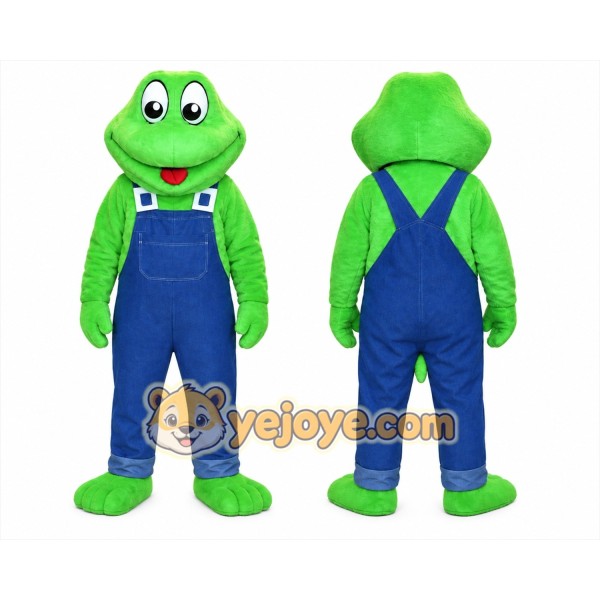 Frog Mascot Costume for Adults Custom Logo Party Character Suit