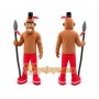 Warrior with Spear Mascot Costume for Adults Custom Logo Party Character Suit