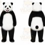 Panda Mascot Costume for Adults Custom Logo Party Character Suit