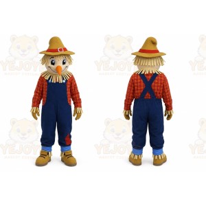 Scarecrow Mascot Costume for Adults Custom Logo Party Character Suit