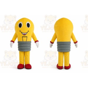 Lightbulb Mascot Costume for Adults Custom Logo Party Character Suit