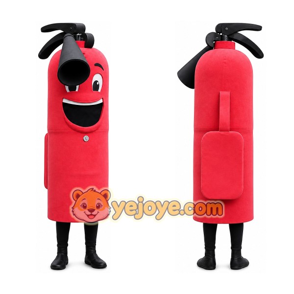 Fire Extinguisher Mascot Costume for Adults Custom Logo Party Character Suit