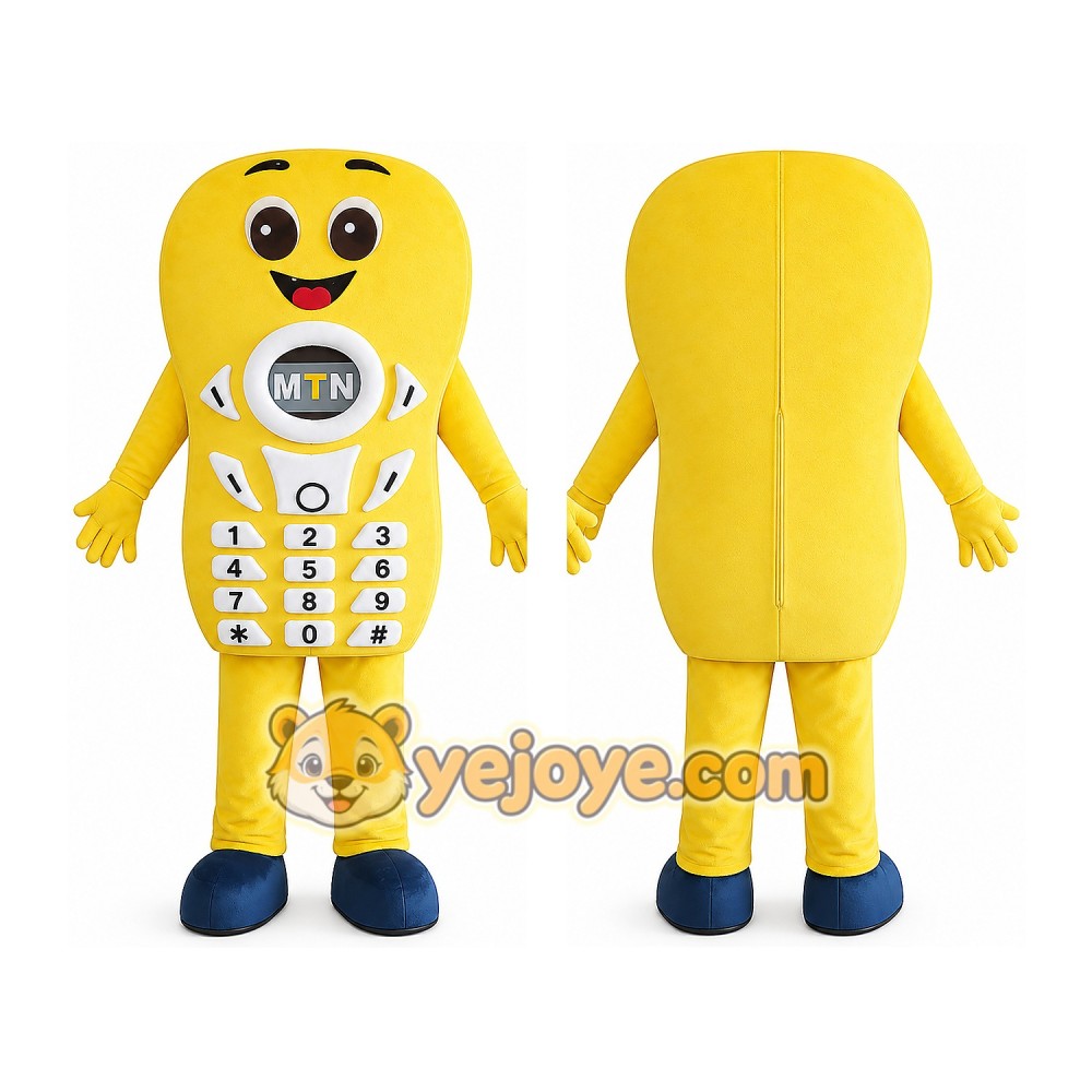 Phone Mascot Costume for Adults Custom Logo Party Character Suit