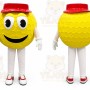 Golf Ball Mascot Costume for Adults Custom Logo Party Character Suit