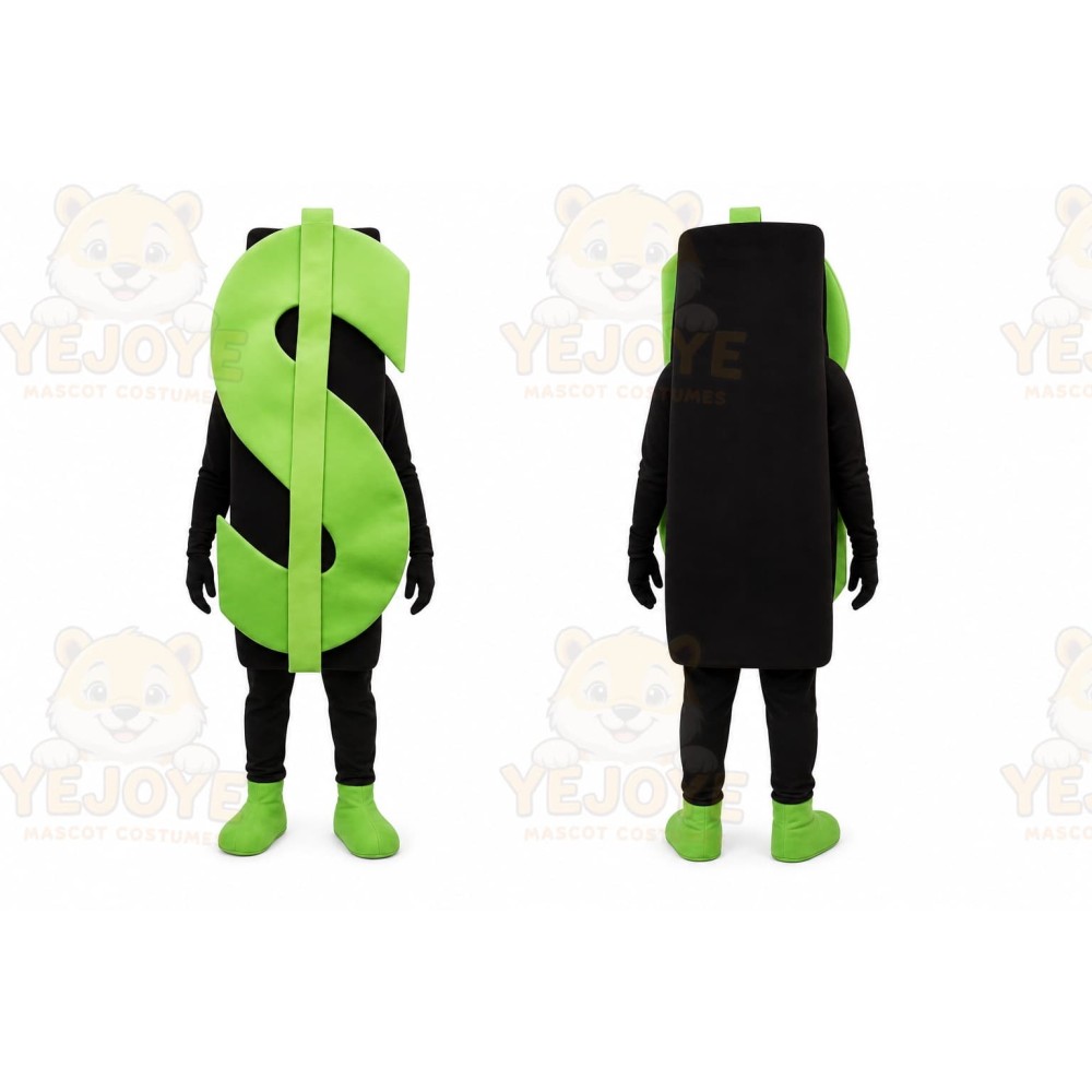 Dollar Sign Mascot Costume for Adults Custom Logo Party Character Suit