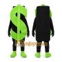 Dollar Sign Mascot Costume for Adults Custom Logo Party Character Suit