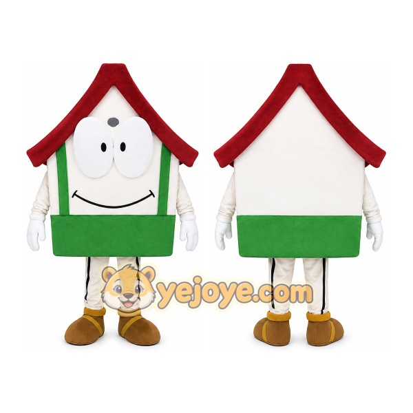 House Mascot Costume for Adults Custom Logo Party Character Suit