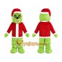 Green Christmas Monster Mascot Costume for Adults Custom Logo Party Character Suit
