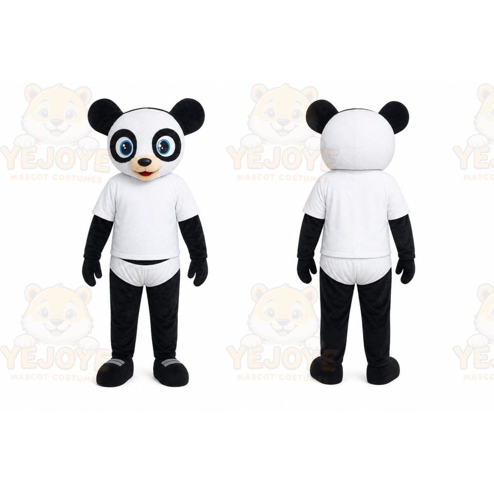 Panda Mascot Costume for Adults Custom Logo Party Character Suit