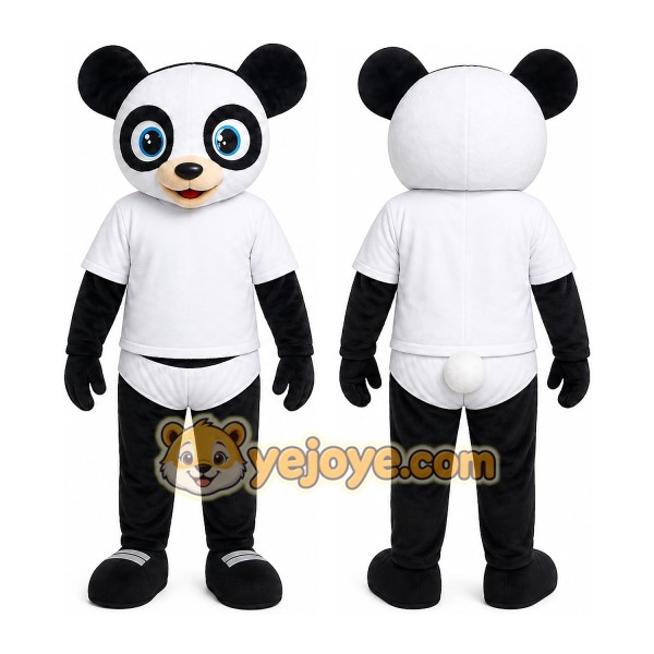 Panda Mascot Costume for Adults Custom Logo Party Character Suit