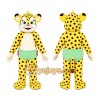 Leopard Mascot Costume for Adults Custom Logo Party Character Suit