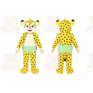 Leopard Mascot Costume for Adults Custom Logo Party Character Suit