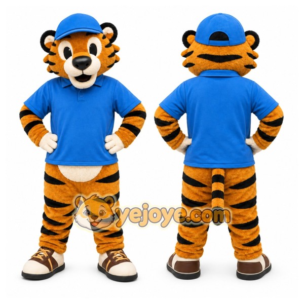 Tiger Mascot Costume for Adults Custom Logo Party Character Suit