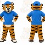 Tiger Mascot Costume for Adults Custom Logo Party Character Suit