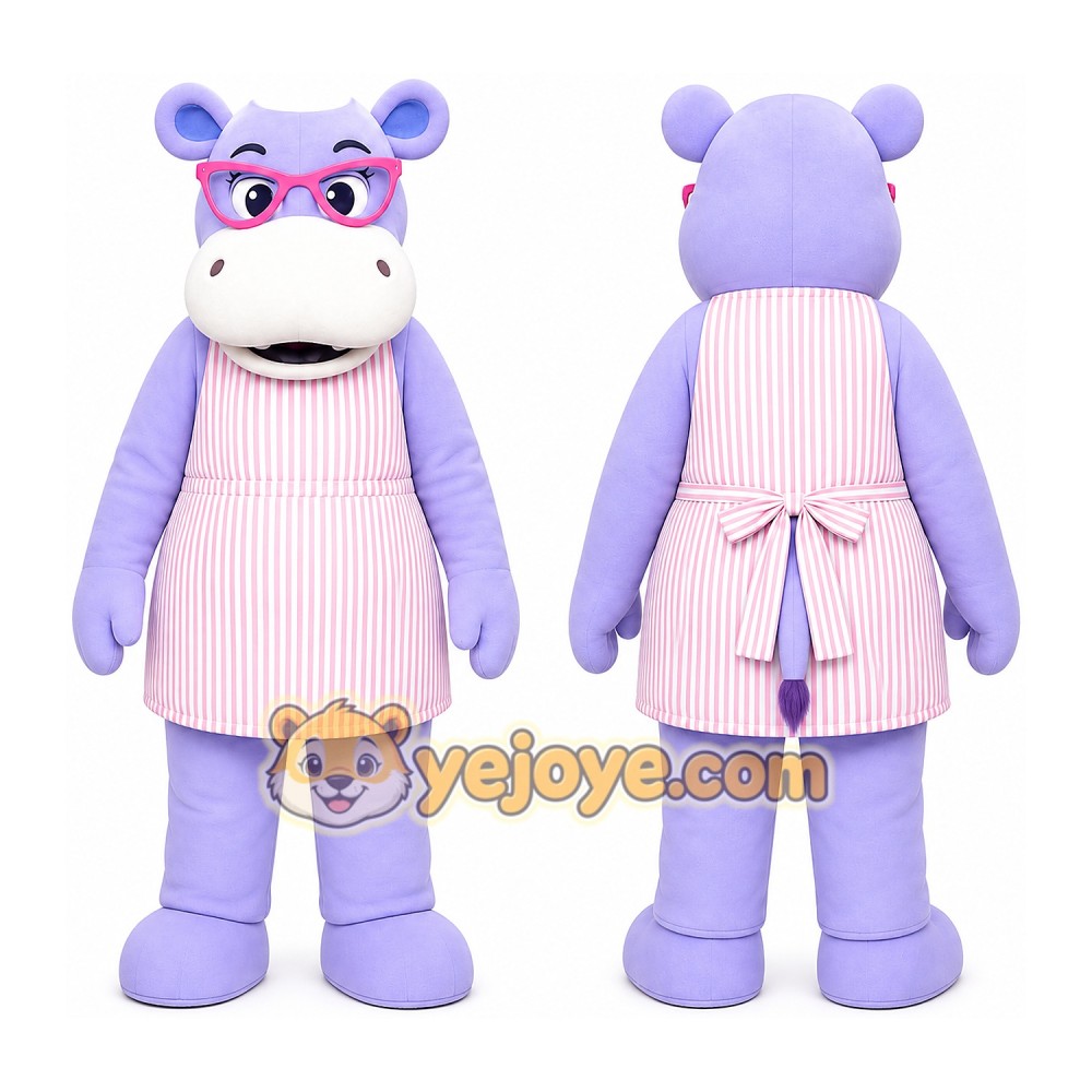 Hippo Mascot Costume for Adults Custom Logo Party Character Suit