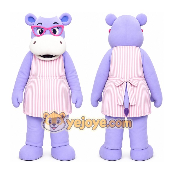 Hippo Mascot Costume for Adults Custom Logo Party Character Suit