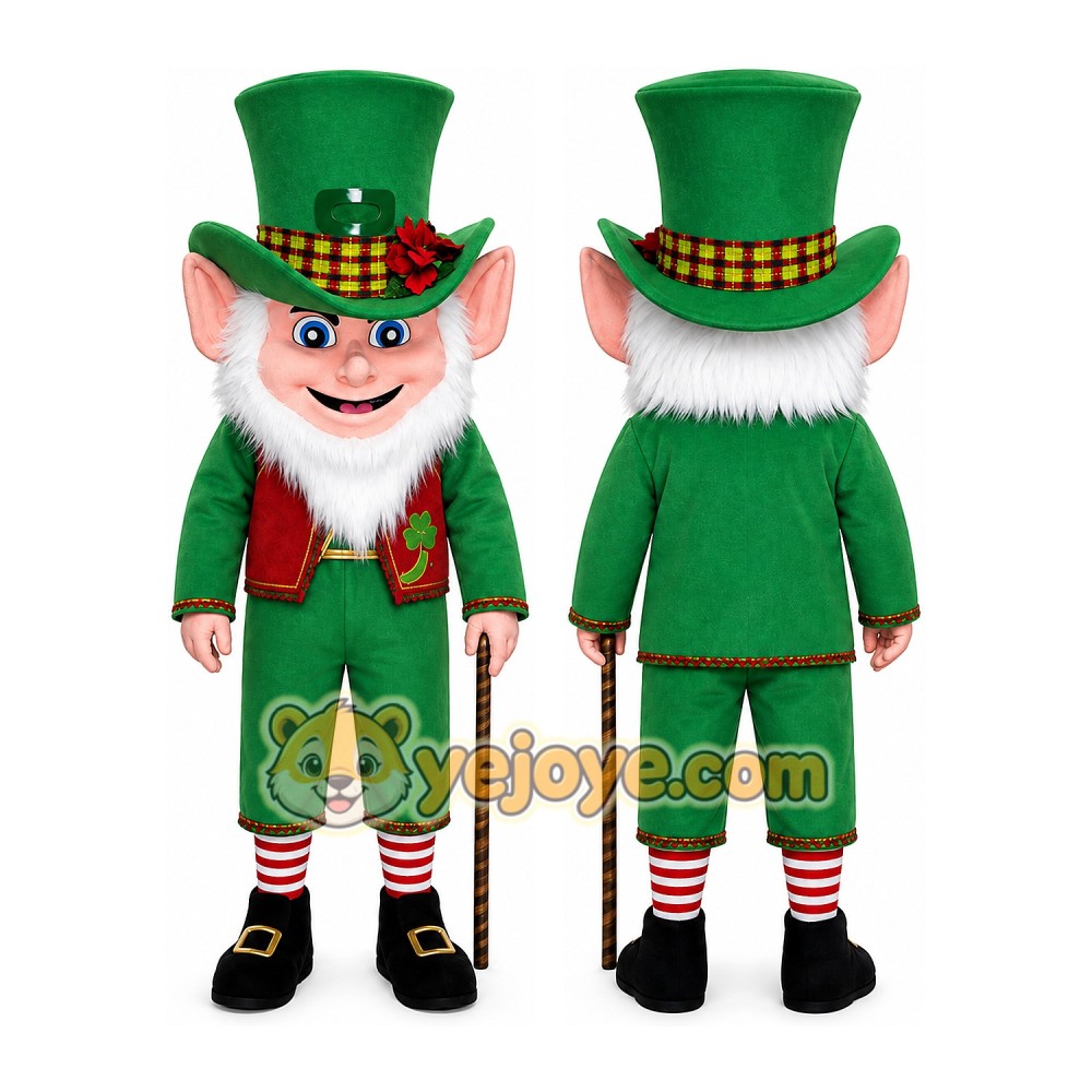 Leprechaun Mascot Costume for Adults Custom Logo Party Character Suit Leprechaun Mascot Costume for Adults Custom Logo Party Character Suit