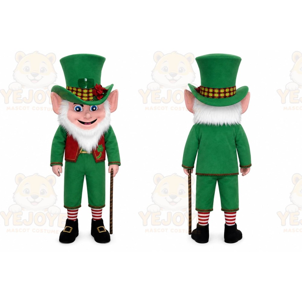 Leprechaun Mascot Costume for Adults Custom Logo Party Character Suit
