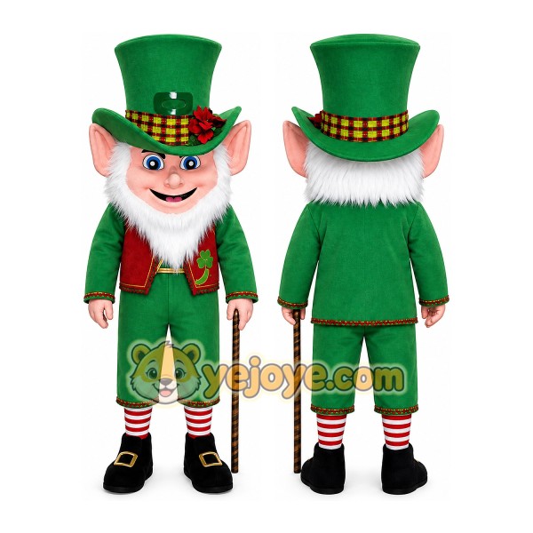 Leprechaun Mascot Costume for Adults Custom Logo Party Character Suit