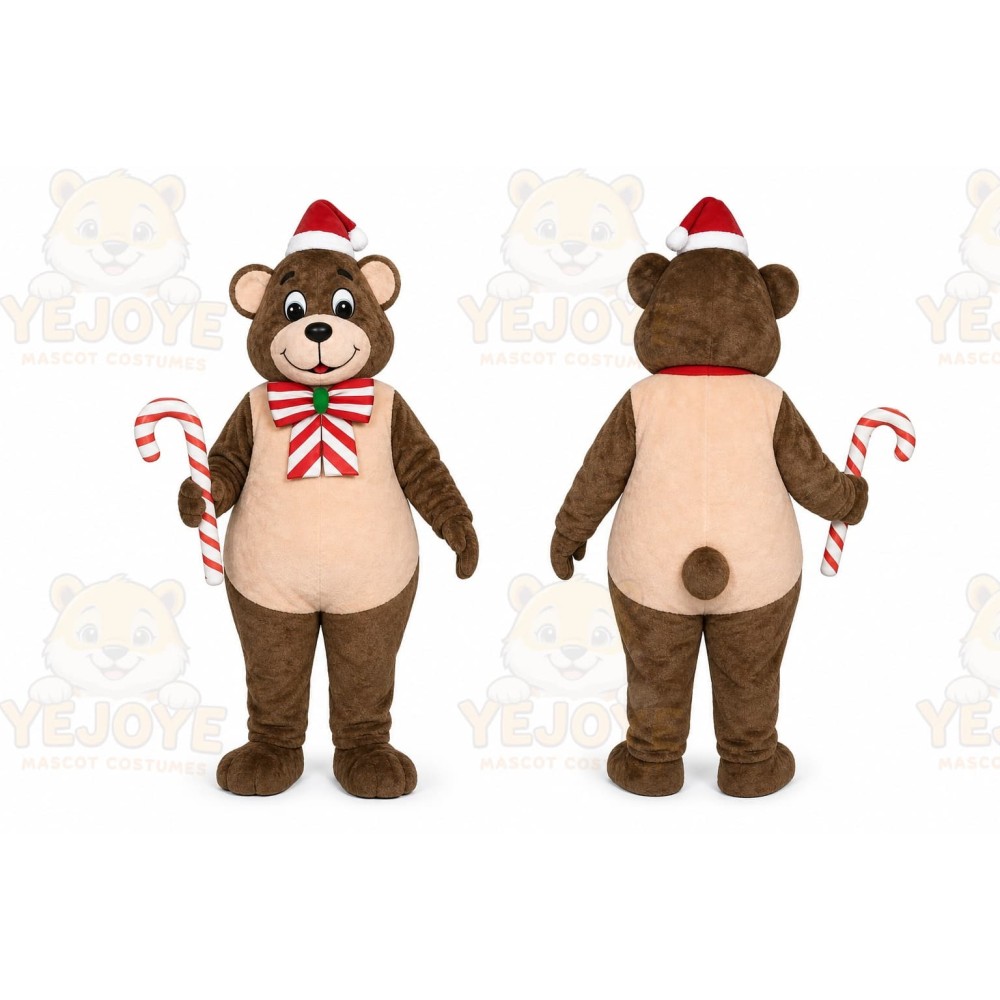 Bear Mascot Costume for Adults Custom Logo Party Character Suit
