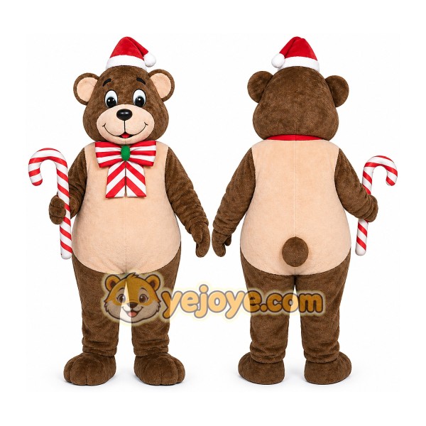 Bear Mascot Costume for Adults Custom Logo Party Character Suit