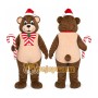 Bear Mascot Costume for Adults Custom Logo Party Character Suit