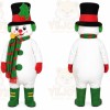 Snowman Mascot Costume for Adults Custom Logo Party Character Suit