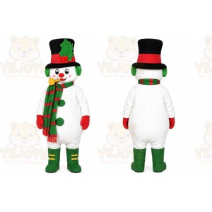 Snowman Mascot Costume for Adults Custom Logo Party Character Suit