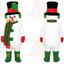 Snowman Mascot Costume for Adults Custom Logo Party Character Suit