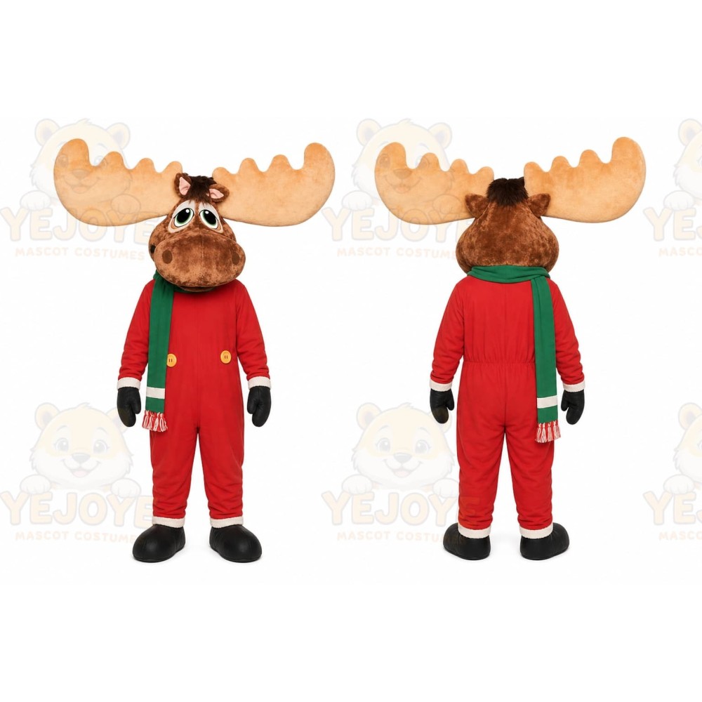Moose Mascot Costume for Adults Custom Logo Party Character Suit