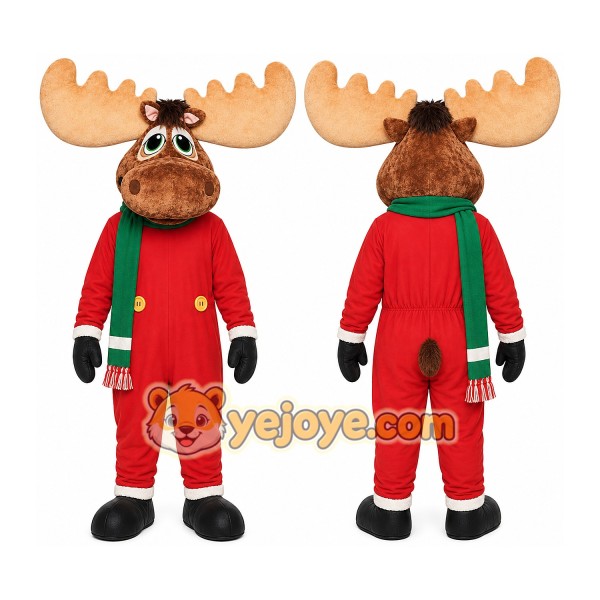 Moose Mascot Costume for Adults Custom Logo Party Character Suit