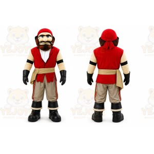 Pirate Mascot Costume for Adults Custom Logo Party Character Suit