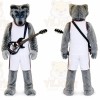 Wolf Mascot Costume for Adults Custom Logo Party Character Suit