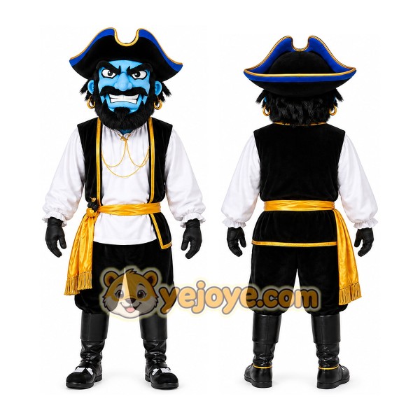 Pirate Mascot Costume for Adults Custom Logo Party Character Suit