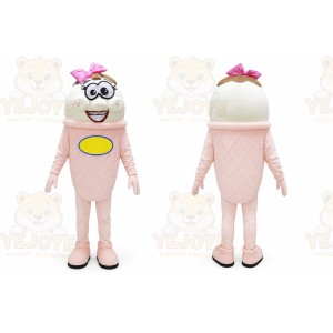 Ice Cream Mascot Costume for Adults Custom Logo Party Character Suit