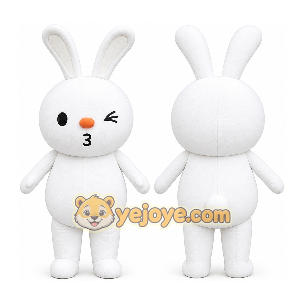 Rabbit Mascot Costume for Adults Custom Logo Party Character Suit Rabbit Mascot Costume for Adults Custom Logo Party Character Suit