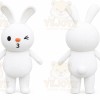 Rabbit Mascot Costume for Adults Custom Logo Party Character Suit