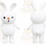 Rabbit Mascot Costume for Adults Custom Logo Party Character Suit