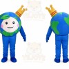 Earth Mascot Costume for Adults Custom Logo Party Character Suit