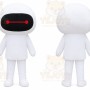 Robot Mascot Costume for Adults Custom Logo Party Character Suit