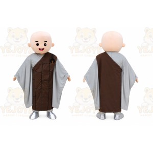 Monk Mascot Costume for Adults Custom Logo Party Character Suit