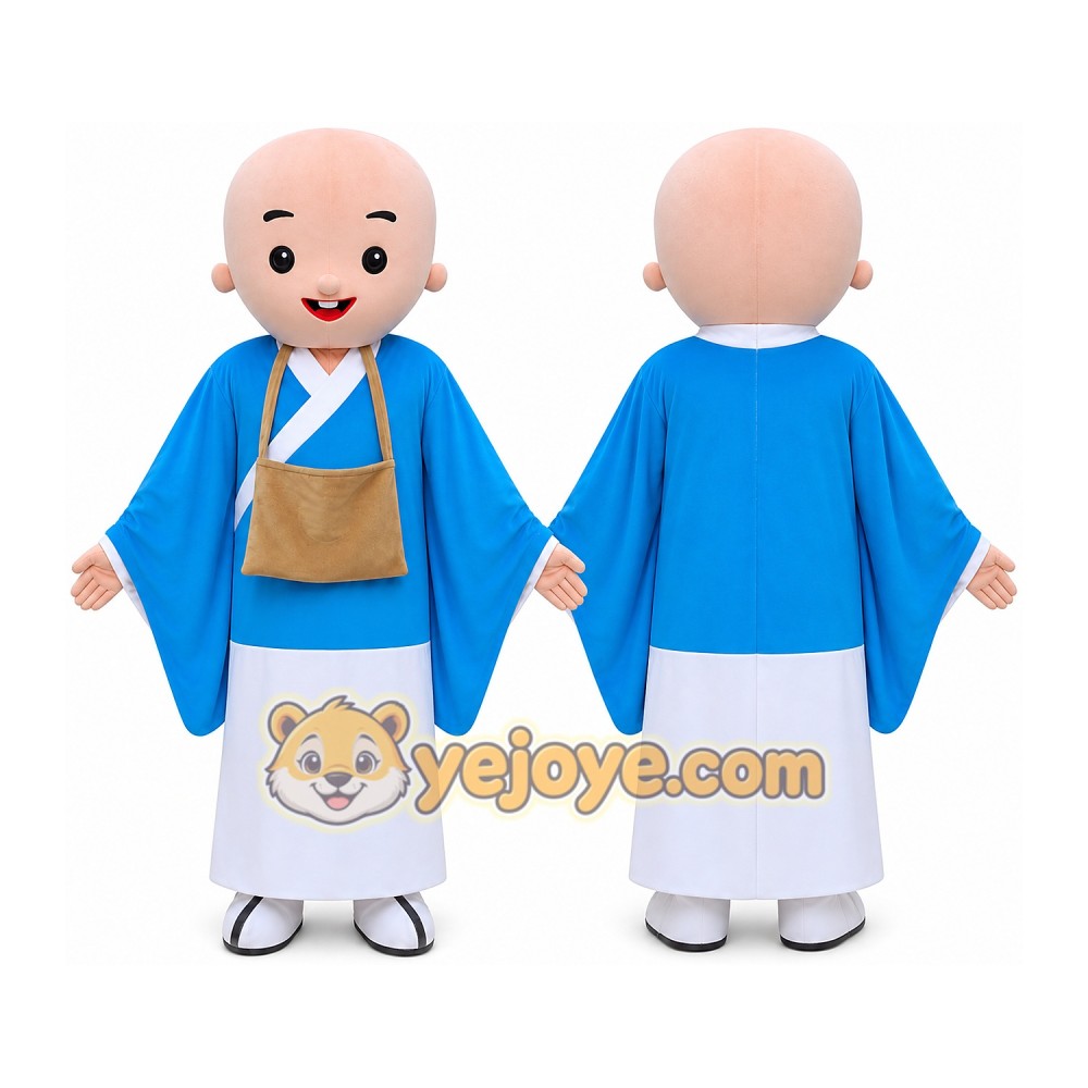 Monk character Mascot Costume for Adults Custom Logo Party Character Suit