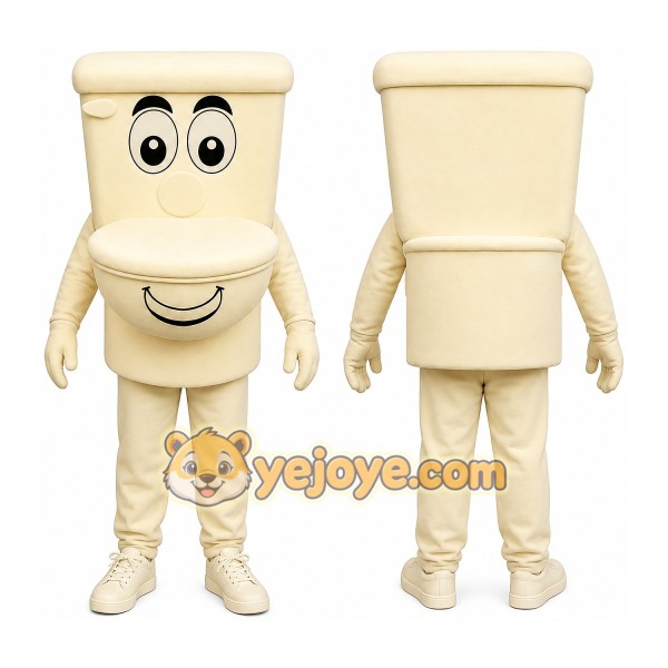 Toilet Mascot Costume for Adults Custom Logo Party Character Suit