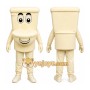 Toilet Mascot Costume for Adults Custom Logo Party Character Suit